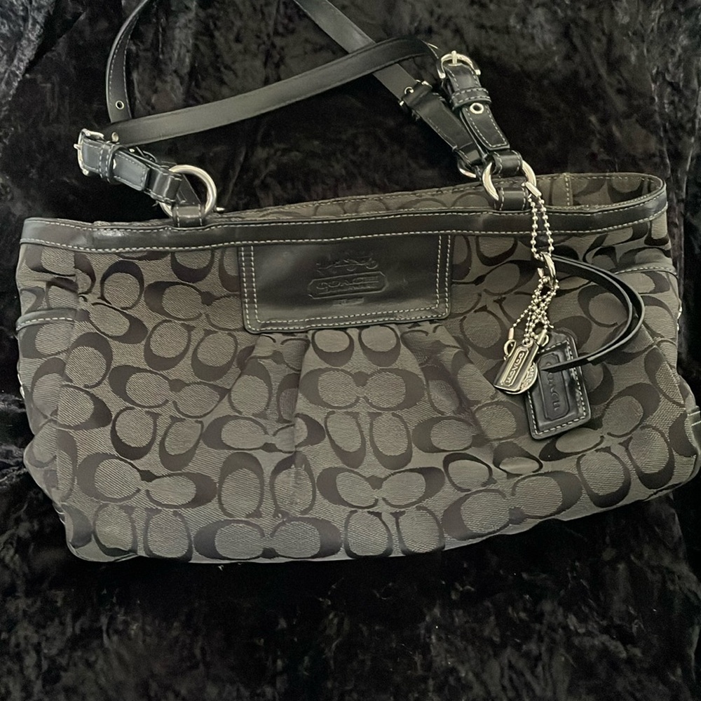 Coach Black Signature C Tote